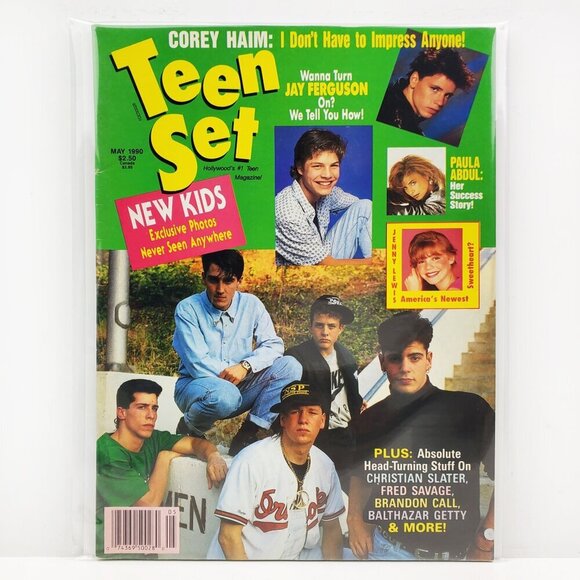 Teen Set Magazine New Kids on Block NKOTB Corey Haim May 1990 Unread Stock - Picture 1 of 12